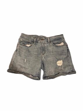 Levi’s Distressed Blue Jean Shorts Modest